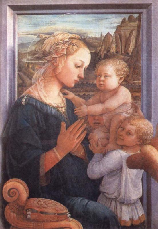 Madonna with the Child and Two Angels, Filippino Lippi